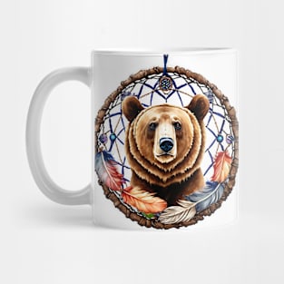 Bear With Dreamcatcher With Feathers Mug